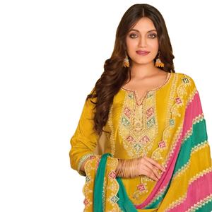 Dernière vente en ligne de soie premium avec broderie et soie pour femme - Product Image 1