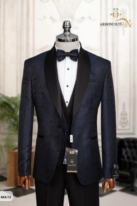 Costume de marié classique Slimfit % 80 Laine % 20 Polyester pour les célébrations formelles - Product Image 2