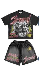 Ensemble deux pièces DTF DTG strass pour hommes par sublimation vente en gros d'été de l'usine OEM - Product Image 6