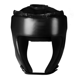 Casco de boxeo de cuero PU de alta calidad, protector de cabeza personalizable para fábrica de entrenamiento, equipo de lucha OEM - Product Image 2