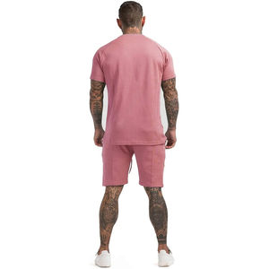 Bon marché Prix d'usine Ensemble court d'été pour hommes Costume complet Vente en gros Hommes Type d'uniforme Ensemble de costume court Unisexe Slim Fit 2pcs Costumes - Product Image 6