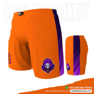 Pantalones Cortos de Hockey sobre Hielo Duraderos 100% Poliéster para Hombre, Diseño Transpirable e Impermeable para Entrenamiento y Partidos, Suministro Directo de Fábrica - Product Image 4
