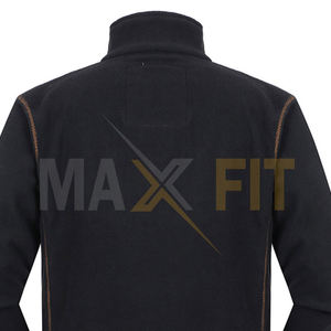Chaqueta de invierno personalizada para hombre MAXFIT Enterprises 2025, forro polar con cuello levantado y cortavientos de lona, cómoda y elegante - Product Image 5