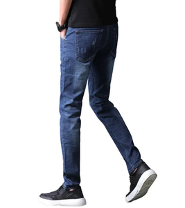 Personalice sus propios pantalones de mezclilla con estampado digital Todos los pantalones vaqueros de pierna recta de algodón para hombres - Product Image 1