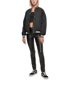 แจ็กเก็ตบอมเบอร์ผ้าซาตินสำหรับผู้ชายแจ็กเก็ตเบสบอลปักอักษรสำหรับผู้ชายดีไซน์ตามสั่ง - Product Image 5