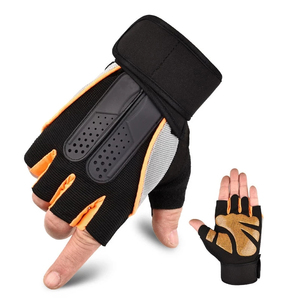 Custom Leather Fitness Gloves <b>for</b> Men and <b>Women</b> Full-Palm Ventilated <b>Weight</b> Lifting Gym Workout Gloves with <b>Wrist</b> Wrap Support - Product Image 2