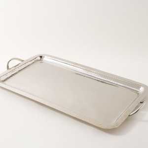 High Quality Metal Serving <b>Tray</b> Silver Polished Serving <b>Tray</b> For Home Hotel Restaurant Usage Food & <b>Drinks</b> Serveware <b>Tray</b> - Product Image 1