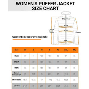 Abrigo acolchado ecológico de alta calidad para mujer, chaqueta de invierno ligera de manga larga con plumón transpirable para niñas - Product Image 6