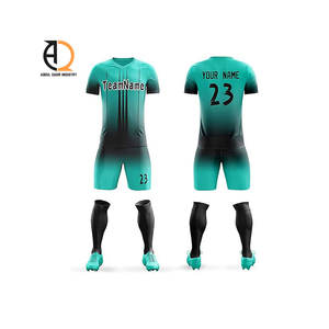 เครื่องแบบฟุตบอลสำหรับทุกเพศแห้งเร็วระบายอากาศได้ดีชุดฟุตบอลออกแบบโลโก้ได้ตามต้องการ - Product Image 5