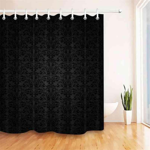 Custom Waterproof Polyester Print Shower <b>Curtain</b> for <b>Bathroom</b> Decor - OEM Factory Wholesale for Hotel & Home Use (MOQ 500 pcs) - Product Image 4