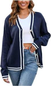 Suéteres de Mujer de Acrílico de Punto Personalizados de Primera Calidad con Botones Delanteros - Product Image 5