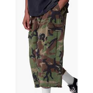 Pantalones Cortos Cargo Extra Largos 100% Algodón - Camuflaje - Product Image 2