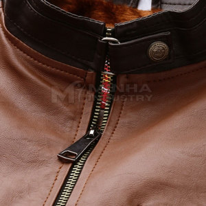 Gilet en cuir personnalisé respirant pour hommes veste d'hiver en cuir d'extérieur pour hommes de meilleure qualité à vendre - Product Image 4