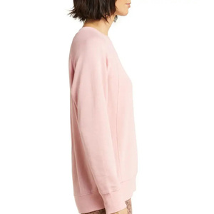 Venta al por mayor de sudaderas con capucha personalizadas de las mujeres de alta calidad liso de gran tamaño de cuello redondo de invierno de algodón polar transpirable sudaderas - Product Image 3