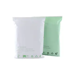 생분해성 미니 비닐 봉투 플라 지퍼 백 비닐 의류 로고 맞춤 가방 사용