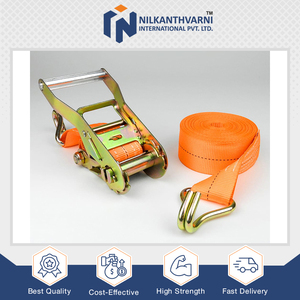 Trusted Indian Dealer Sells Heavy Duty 25-100mm J Hook Type Polyester <b>Ratchet</b> Lashing Belt <b>Strapping</b> for Bulk Buyers - Product Image 5