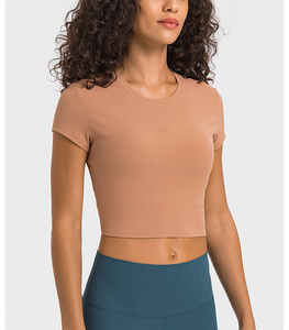 2025 Women's New Fashion Long Sleeve Cotton Casual <b>Crop</b> <b>Top</b> Breathable Summer T-Shirt Comfortable and Stylish - Product Image 2