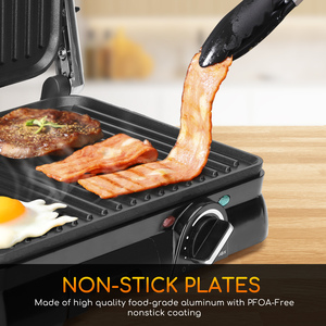 Aigostar 2000W tostapane elettrico a Sandwich 180 a Grill grande a Grill regolabile con controllo della temperatura in acciaio inossidabile - Product Image 2
