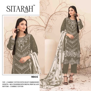ชุดสำหรับสุภาพสตรีสไตล์ anarkali แบบดั้งเดิมชุดอินเดียสไตล์ salwar ปากีสถานแฟนซี - Product Image 3