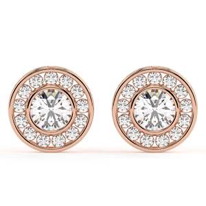 ต่างหูเม็ดเดี่ยวทรงเพชรรูปหยดน้ำ2.00สำหรับผู้หญิง - Product Image 5