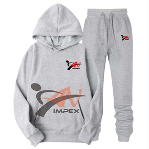 Chándal de alta calidad con logotipo impreso personalizado para hombre, chándal ecológico para uso en el gimnasio de talla grande - Product Image 1