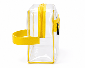 Bolsa de Aseo Transparente Amarilla Impermeable TEAM BUILDER con Cremallera y Correa para Muñeca, Tejido de Poliéster Duradero, Capacidad de 401-500ml - Product Image 4