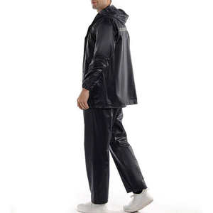 Veste de pluie en toile imperméable réfléchissante à haute visibilité personnalisée pour une utilisation promotionnelle Coupe-vent Capuche amovible devant - Product Image 6
