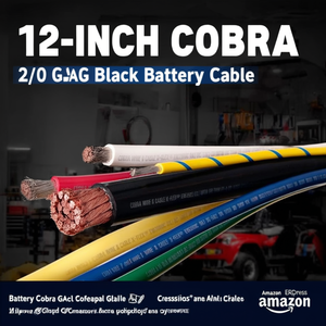 สายแบตเตอรี่สีดำขนาด 12 นิ้ว Cobra 2/0 เกจ - Product Image 3
