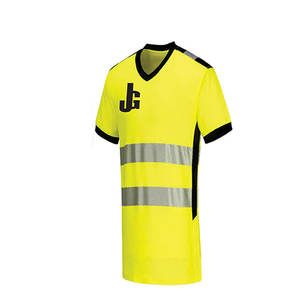 Chemise de travail à manches courtes en polyester coupe-vent résistant à l'eau légère avec panneaux en maille unisexe certifié CE - Product Image 2