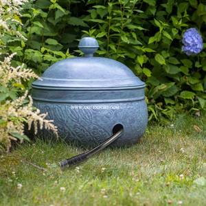 Made Of Copper Customizable Shape Metal Garden Hose <b>Pot</b> With Lid Marvelous Designer Indoor and Outdoor Garden Decor Hose <b>Pot</b> - Product Image 4