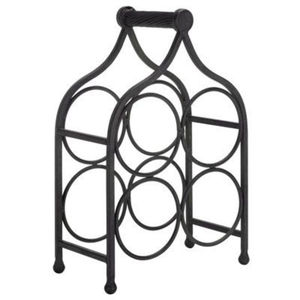 Custom Design Wrought Iron Metal <b>Wine</b> <b>Rack</b> Black Finished Tabletop Organizer Home Dining Room Bar ware <b>Wine</b> Bottles Holder - Product Image 1