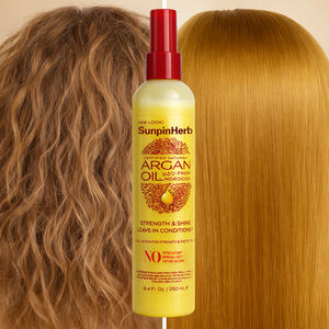 Après-shampoing sans rinçage à l'huile d'argan Creme of Nature, traitement fortifiant et brillant pour cheveux secs, bouclés et crépus - Product Image 6