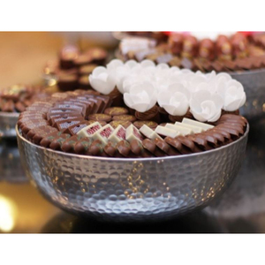 Finest Quality Hammered Metal Serving Bowl Elegant Chocolate Bowl Desserts <b>Sweets</b> Serving Bowl For Special Occasions And Events - Product Image 1