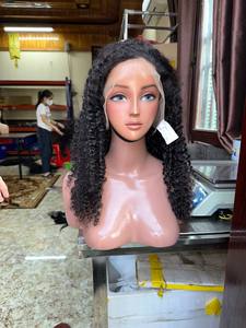 Pelucas alineadas con cutícula rizada Frontal de encaje 13x4, todas las longitudes, peluca de cabello humano con frente de encaje rizado vietnamita para mujeres negras - Product Image 2