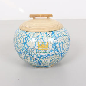 Fournitures du Ramadan Pot de rangement pour la décoration de la cuisine Boîte en bambou enroulé Bocaux à couvercle bon marché avec logo personnalisable - Product Image 2