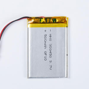 공장 도매 초박형 리포 배터리 HHS 303450 <span class=keywords><strong>3.7v</strong></span> 500mAh 리튬 폴리머 배터리 웨어러블 IoT 기기 카메라 DVD용 - Product Image 3
