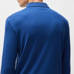 Camiseta Informal para Hombre, Transpirable, de Fibra de Bambú, con Dos Botones, Tejido Jersey con Estampado Personalizado - Product Image 5