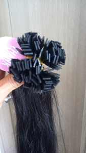 Ugeat Extensions de cheveux Remy cambodgiens couleur personnalisée pré-collée pointe plate lâche vague profonde - Product Image 5