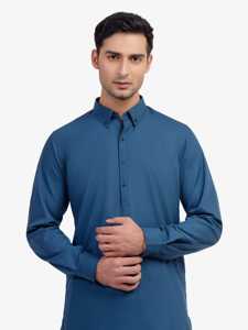 Salwar Kameez élégant pour hommes pakistanais, tenue traditionnelle musulmane de qualité supérieure pour l'Aïd, les mariages, les fêtes et le port quotidien - Product Image 2