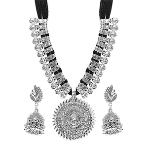 Collier Durga plaqué or, ensemble de bijoux de mariée avec perles et diamants pour mariages et fêtes, bijoux fins pour femmes, cadeau - Product Image 2