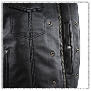 Gilet en cuir pour femme moto haute durabilité ajustement confortable vêtements de protection haute durabilité ajustement confortable vêtements de protection - Product Image 5