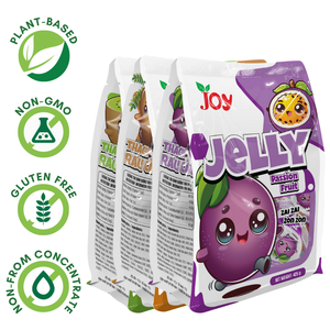 กระเป๋าพุดดิ้งเยลลี่ลูกกวาดเยลลี่ผลไม้สมูทตี้ธรรมชาติ-ตัวอย่างฟรีฮาลาล GMP ISO ฉลากส่วนตัว - Product Image 6