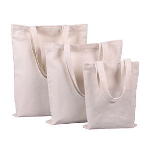 Bolsas de algodón 100% en blanco recicladas ecológicas impresas personalizadas para comprar bolsa de lona de algodón orgánico liso con logotipo - Product Image 4