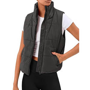 Doudoune Sans Manches Respirant Coton Veste Vers Le Bas Vêtements Coupe-Vent Femme Puffer - Product Image 5