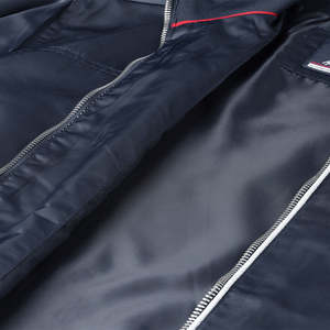 Custom Satin Street Style Varsity Bomber Baseball <b>Jacket</b> with Front Logo for Men - Product Image 1