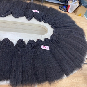 Trame Kinky Straight Super Double Drawn Remy Hair Machine Double Weft Factory Prix de gros 100% Cheveux humains vietnamiens - Product Image 1