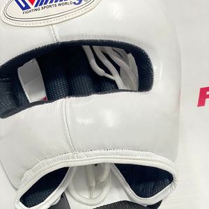 Protège-tête de combat intégral blanc, modèle le plus vendu, personnalisé, professionnel, pour Muay Thai et Kickboxing - Product Image 4