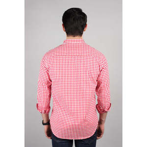 Chemise décontractée pour homme avec logo personnalisé, <span class=keywords><strong>NAVIR</strong></span>, à carreaux, en popeline de coton, style décontracté chic, 100% coton, chemises décontractées pour homme - Product Image 5