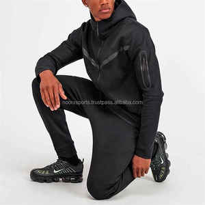 Nouveau design de joggeurs pour hommes de haute qualité, fermeture à glissière complète, vêtements de sport en polyester polaire technique, survêtements de sport avec logo personnalisé d'usine - Product Image 2