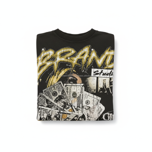 Camiseta Urbana Extra Grande de Alta Calidad, Ecológica, de Algodón Grueso, con Estampado Personalizado, para Hombre - Product Image 6